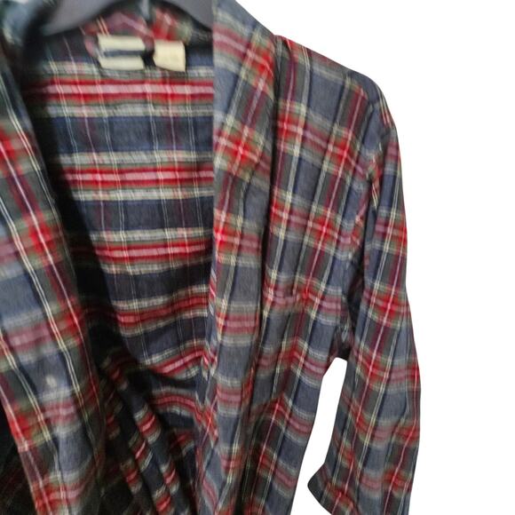 L.L. Bean Scotch Plaid Rob and Belt, Size XL - Picture 6 of 8